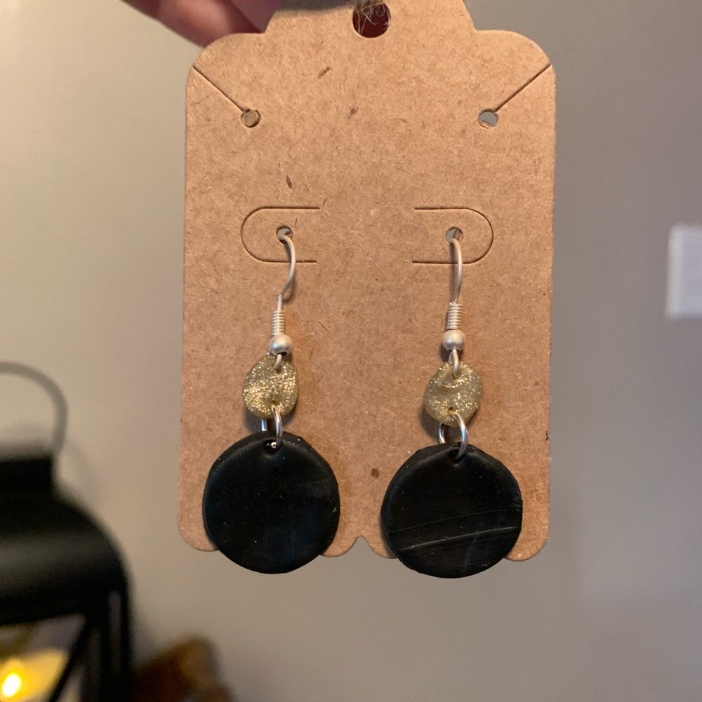 Handmade clay earrings!
